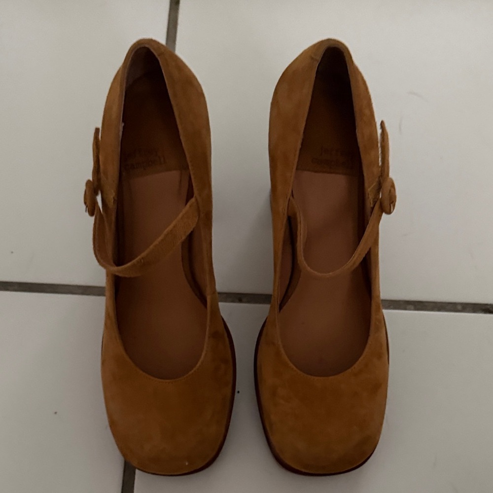 Jeffrey Campbell Brown Mary Jane Heels